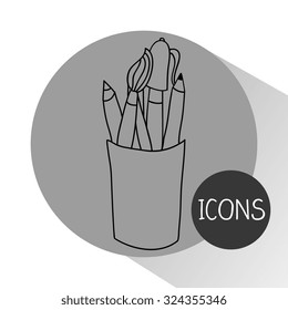 school icons design, vector illustration eps10 graphic 