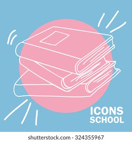 school icons design, vector illustration eps10 graphic 