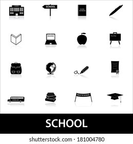school icons eps10