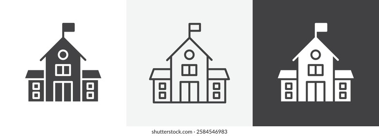 School icons graphics pack vectors.