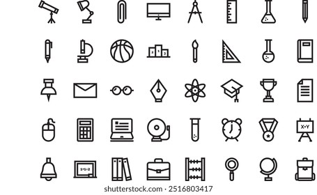 School icons High-Quality Vector Icons Collection with Editable Stroke. Ideal for Professional and Creative Projects.