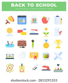 School icons paint. apple. science. trophy. crayons. ruler. diploma