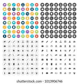 School icons set