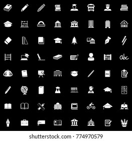School icons set