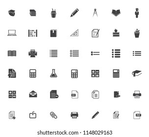 School Icons, Vector Education, University, Graduation Icons, Learning Diploma