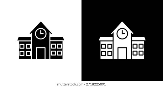 school icons. Vector Template Illustration Symbol Pixels Perfect