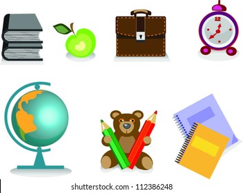 school icons,go to school,