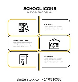 SCHOOL AND ILLUSTRATION ICON CONCEPT