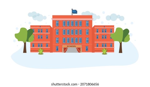 Ilustración escolar y vector con naturaleza