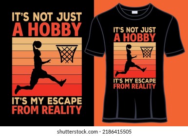 School is Important but Basketball is Importanter Typography T shirt Designs.