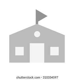 School, institute, high school icon vector image. Can also be used for education, academics and science. Suitable for use on web apps, mobile apps and print media.