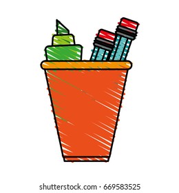 School instruments cartoon