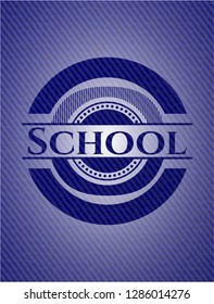 School jean background