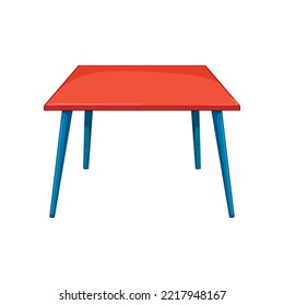 caricatura de mesa para escolares. signo de la mesa de la escuela. ilustración vectorial de símbolo aislado