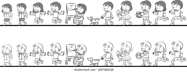 school kids background