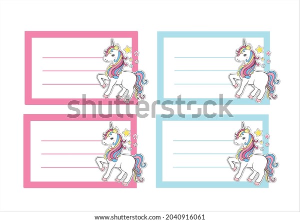 106 Unicorn Name Tags Images, Stock Photos & Vectors | Shutterstock