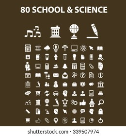 school, learning, education, icons, signs vector concept set for infographics, mobile, website, application

