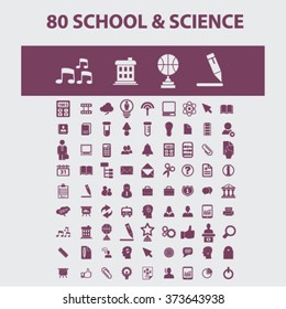 school, learning, education, icons, signs vector concept set for infographics, mobile, website, application
