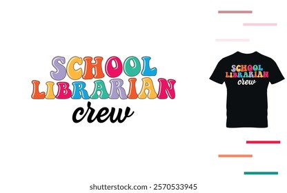 School librarian crew t shirt design