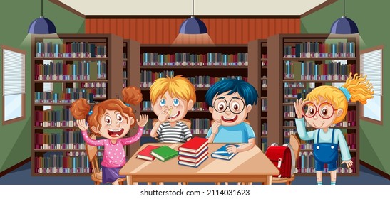 2,444 Library Scene Stock Vectors, Images & Vector Art | Shutterstock