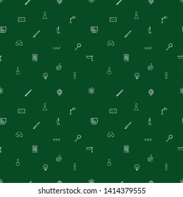 School line concept seamless pattern. Back to school icons. Education sign set. Vector illustration