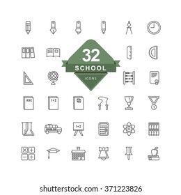 School ( Line Icon )