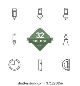 School ( Line Icon )