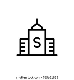 School line icon. High quality black outline logo for web site design and mobile apps. Vector illustration on a white background.