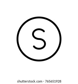 School line icon. High quality black outline logo for web site design and mobile apps. Vector illustration on a white background.