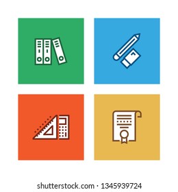 SCHOOL LINE ICON SET