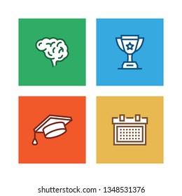 SCHOOL LINE ICON SET