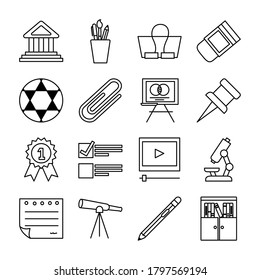 Design des Stilbildes der Schulleitung, Unterrichtsstunde und Wissensthema Vektorgrafik