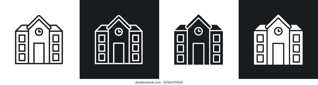 school linear icon set for app, and web design.