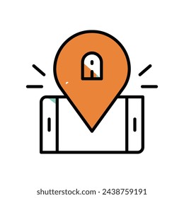 School Location icons vector strock illustration