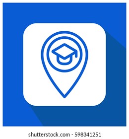 School location vector icon
