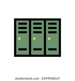 school locker design pixel art