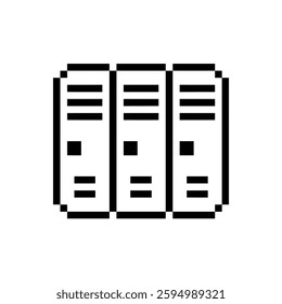 school locker design pixel art