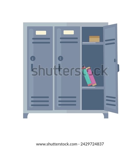 School locker icon clipart avatar logotype isolated vector illustration