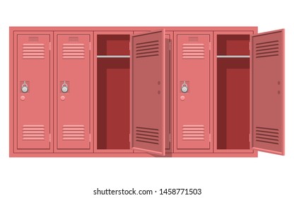 School Locker Vector Design Illustration Isolated On White Background