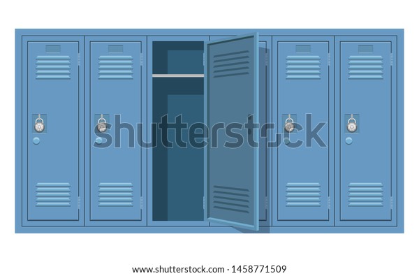 School Locker Vector Design Illustration Isolated Stock Vector