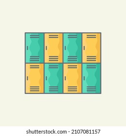 Ilustración del icono vectorial del localizador de escuela