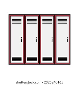 school lockers icon image vector illustration design