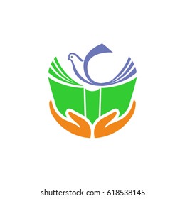 School logo design template. Education Logo.