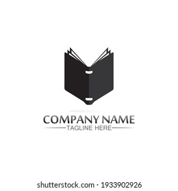 school logo and education, vector, illustration and book logo for study web, pen, workshop and learn internet media online icon on phone