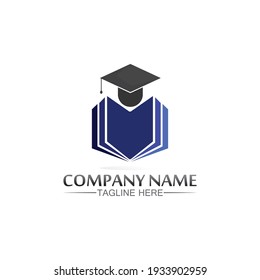 School Logo And Education, Vector, Illustration And Book Logo For Study Web, Pen, Workshop And Learn Internet Media Online Icon On Phone