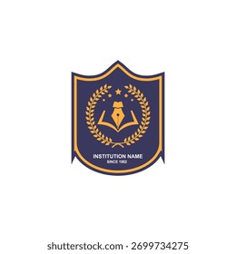Schullogo Emblem Vektordesign