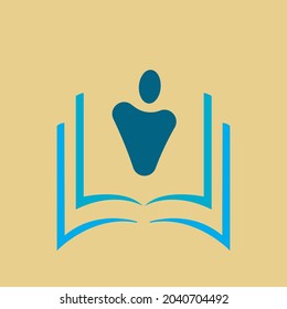 school logo on a white background, vector illustration