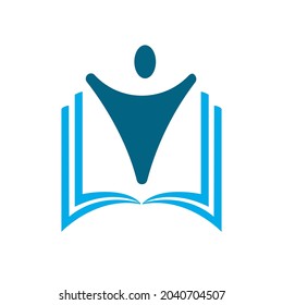 school logo on a white background, vector illustration