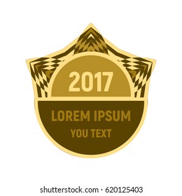School logo, school team emblem. Education logo emblem template