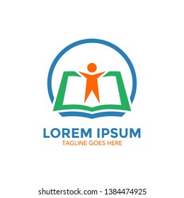 School logo vector, education and learning